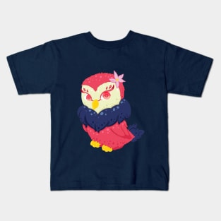 The little red lady owl- for Men or Women Kids Boys Girls love owl Kids T-Shirt